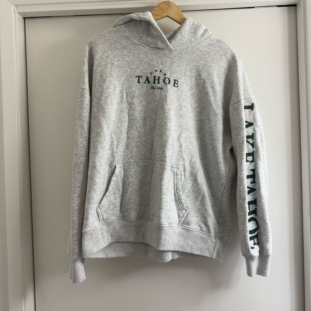 Hollister Light Gray Tahoe Hoodie